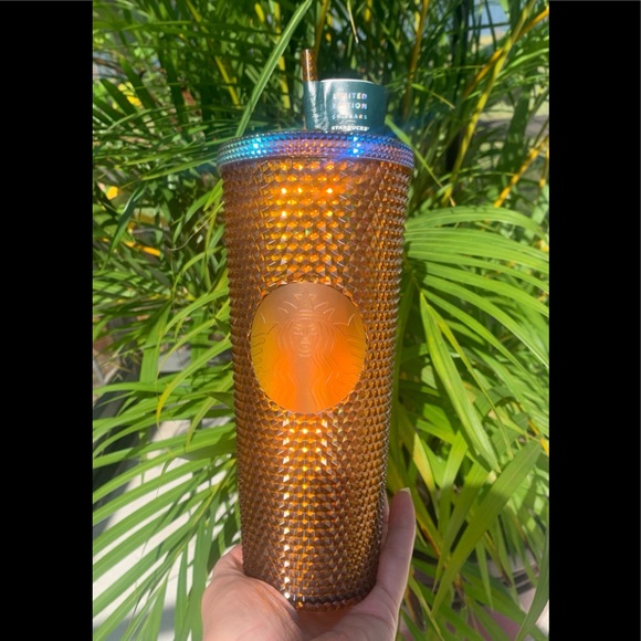 Starbucks New Gold Studded Limited Edition 50 Year Anniversary Tumbler Cup Venti - Picture 4 of 14